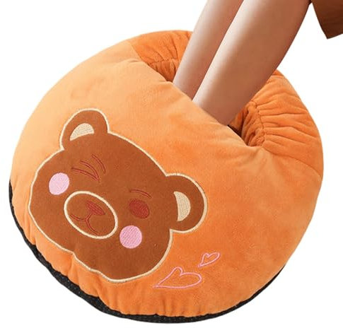 Scaldapiedi USB, scaldapiedi elettrico - Macchina per il riscaldamento dei piedi elettrici dei cartoni animati,Comoda macchina per riscaldare i piedi, pantofole scaldapiedi antiscivolo per donna uomo