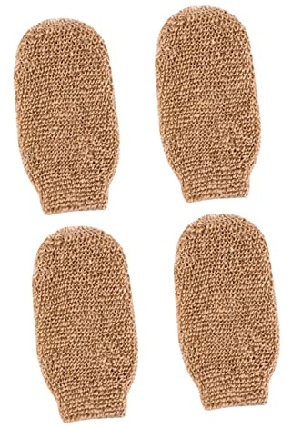 HAPINARY 4pezzi Guanto Scrub per Bagno Guanti Esfolianti per Schiena e Corpo Guanti da Doccia per Pulire Angoli e Rimuovere Cellule Morte Leggeri e Pratici per Uso Domestico