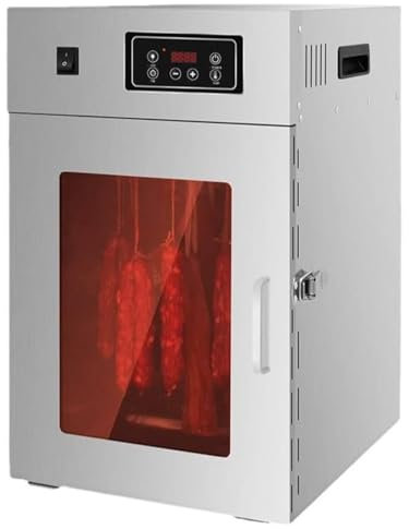 Essiccatore per alimenti commerciale, rotazione a 360°, con timer digitale 24 ore, per asciugare salsicce, pancetta, pollo, anatra, pesce, manzo