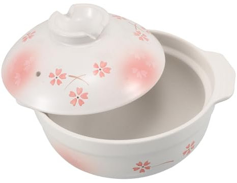 Cabilock Pentola Con Coperchio in Argilla Giapponese Pentola in Ceramica Grezza Per Zuppa E Riso