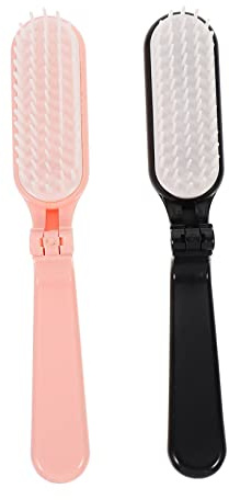 FRCOLOR 2pezzi Pettine Per Larghi Pettine e Portatile Per Acconciature e Rosa Per Per