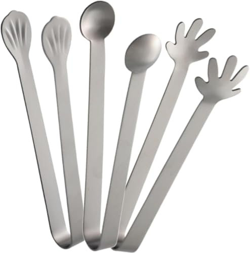 Pinze da cucina, 3 pezzi Pinze for cubetti di caffè Pinze for toast professionali Pinze for toast domestiche Pinze for alimenti in metallo Pinze for ghiaccio da pasticceria Pinze da cucina Pinze for p