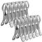 Alaoo Mollette Grandi, 12 Pezzi Mollette Acciaio Inox, Mollette per Telo Mare, Molletta Antivento, per Vestiti, Coperte, Lenzuola(12-PCS)