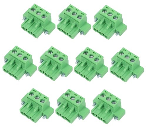 ABOOFAN 10stücke Klemmenblock-steckverbinder-sortiment Pcb-klemmenblock Rastersteckersatz Für Pcb-projekte Schraubklemmenblock-kit Steckverbinder Für Elektrische Anschlüsse