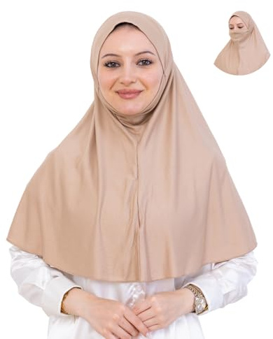 Prien Elegant Kopftuch Für Damen, Muslimische Hijab Mit Niqab, Islamische Schal Frauen, Kopftücher Für Gebetskleidung, Ramadan, Abaya