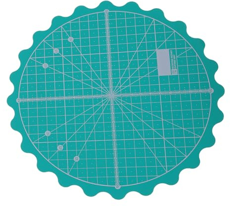 Drehbare Schneidematte Selbstheilend Rund Grün 1 Stück für Bastelarbeiten | Kunststoff, Glatte Rotation für Einfachere Schnittwinkel, Langlebige Nutzung bei Kreativprojekten Zufällige Farbe