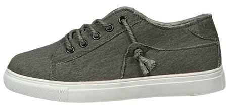 Xbemkste Damskor, snörning, platt undersida, bordsskor, canvas, ytterkläder, bekväma enskor, fritidsskor, sneakers, dam, sneakers, svart, 37 EU
