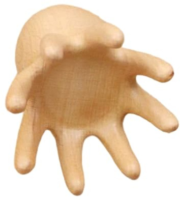 Kopfmassagegerät, entspannender Massagekamm Octopus – Massagekamm aus Holz mit Spitzen – für Frauen und Männer, Arbeitspause, Studium, tägliche Körperpflege