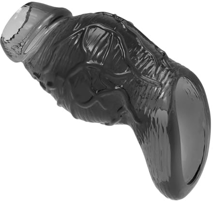 Kutocesy Manchon Pénien Avec Anneau Pénien Enlargement Penis Sleeve Réutilisable Transparent Allongement Du Pénis Sex Toy Pour Hommes (Black)