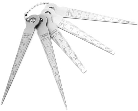 Calibre cónico Calibrador de cuña alta precisión for inspección agujeros cónicos, calibrador separación, soporte preciso for sistemas en pulgadas y métricos, soldadura
