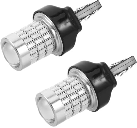 Cabilock Bombillas LED para Luz de Freno Trasera 7443 de 2 Piezas en Rojo, Durabilidad Clima y Mayor Visibilidad Nocturna para Coche y Camper