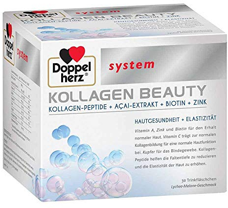 DOPPELHERZ Kollagen 11.000 Plus system Ampullen 30X25 ml