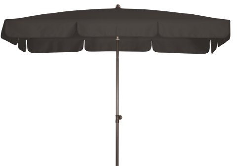 Doppler Absolut wasserdichter Gartenschirm Waterproof 185x120 UV-Schutz 80, Farbe anthrazit
