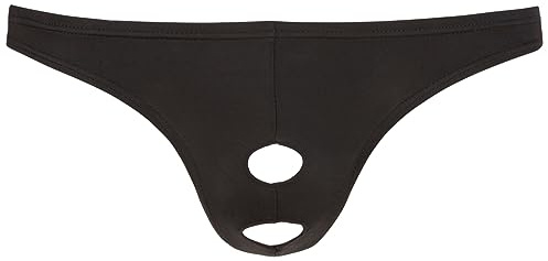 Svenjoyment String Ouvert Dessous Homme Noir Taille L
