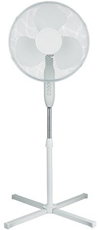 Value Simple White Oscillating Pedestal Fan - 16 Inch