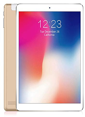 LNBEI Android Tablet 10 inch with SIM Card Slot Unlocked - IPS Screen Octa Core 2GB RAM 32GB ROM 3G Phablet with WiFi GPS Bluetooth Tablets (Gold)