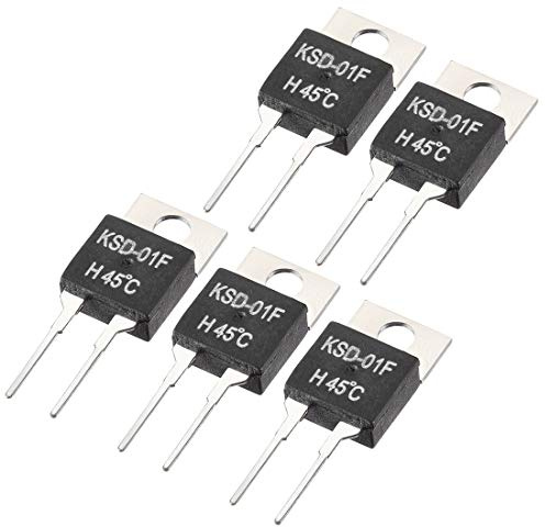 sourcing map 5 st KSD-01F termostat temperaturregulator 45 ℃ normal öppen | Kontakt nej