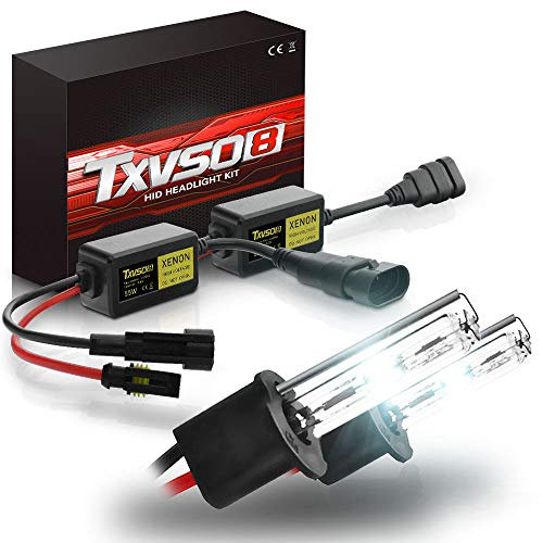 ZH-VBC H3 12V 55W Xenon Lampen, Xenon HID Conversion Kit Scheinwerfer, Hell Weiß Xenon Look Ersatz Scheinwerfer Halogen Auto Lampe, 6000K/8000K/10000K/12000K,6000K
