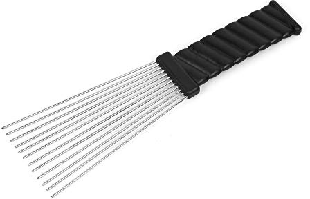 Folansy Wave Style Afro Comb, Metal African American Pick Comb Hairdressing Styling Tool for Hair Styling