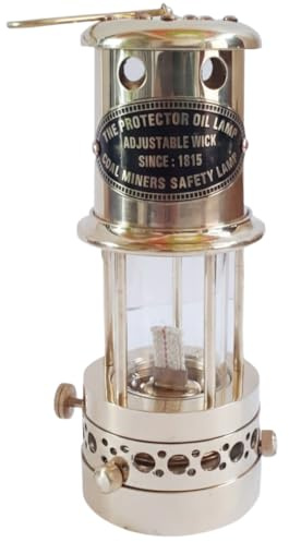 Solid Brass 100% Working Nautical Miner Lamp Oil Ship Lantern Maritime Gift