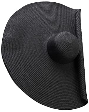 BTSEURY Oversized Beach Straw Hats for Women, Floppy Straw Hat, Women's Straw Hat with Wide Brim, Packable Beach Sun Protection Hat
