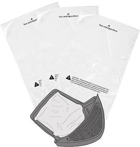 Lisyee 100 bolsas de basura para cajones compatibles con todos los modelos de cajas de arena, bolsas de basura de 9 a 11 galones