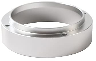 58 mm Caffè Espresso Dosing Imbuto Anello Catcher, Macchina da Caffè Alluminio Espresso Imbuto Ricambio Caffettiera Accessori per Casa/Caffè Argento