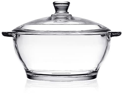 DOITOOL Baking Dishes for Oven Glass Ramen Bowls Sauce Pot Simmer Pot for Stove Potpourri Glass Casserole pan Clear Kitchen cookware Salad Instant Noodle Bowl Baby