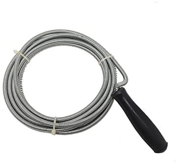 PNJB 5M Metal Sink and Drain Cleaner, Spring Wire Waste Pipe Cleaner, Home DIY, Cleaning Tool for Kitchen Tub Sink Shower Pipes Washbasins Drains