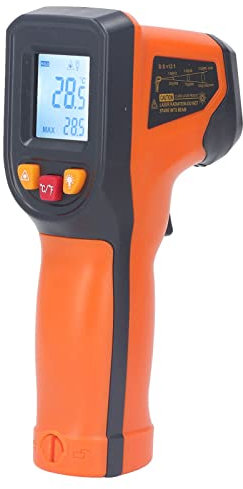 Küchen-Infrarot-Thermometer, Digitale Anzeige, Hand-Temperaturmesspistole für Industrie, Grill -50–400 Grad, (nicht für Menschen)