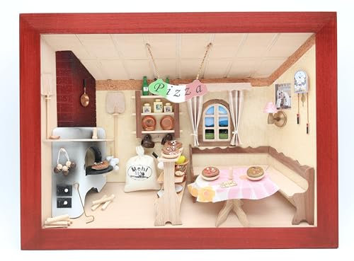 Dorsch 3D Bild aus Holz: In der Pizzeria