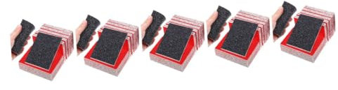 PartyKindom 100pezzi Pz Kit Di Spugne Abrasive Per Levigatura Grane Diverse Per Auto Legno e Resistente All Usura e Facile Da Utilizzare