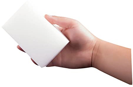 SECFOU Esponjas De Limpieza Nano Blancas 100 Pcs 10x6x2 Cm Borradores De Limpieza Fuertes para Cocina Hogar Multipropósito Segura para Uso Diario