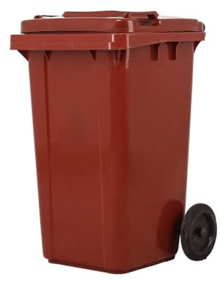 Contenedor De Basura para Exteriores con Tapa, Bote De Basura De Plástico De Gran Capacidad, Contenedor De Basura para Clasificación Al Aire Libre (Black 100L)
