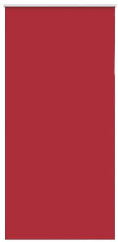 vidaXL Verdunkelungsrollo Rot 100x210cm Stoffbreite 95,7 cm Polyester, Rollo, Klemmfix, Thermorollo, Verdunklungsrollo, Klemmrollo, Fensterrollo