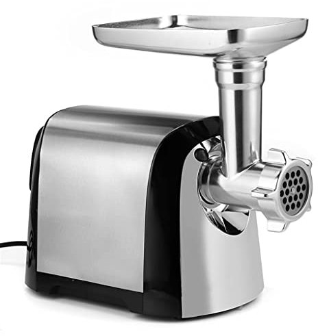 Tritacarne Elettrico Potente da 3200 W per Uso Domestico, insaccatrice per Salsicce, Robot da Cucina (B Au)