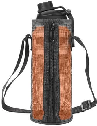 Jubilofex Wasserflaschenhalter mit Gurt, Trinkflasche, Schultergurt, leicht, verstellbar, für Fitness, Wandern, Reisen