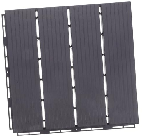 SOPOTUTU Piastrella da in Plastica Grigia Antiscivolo Pavimento per Balcone e Installazione Senza Attrezzi Resistente e Durevole