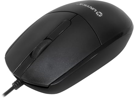Unykach Souris Optique avec Connexion USB - Trois Boutons - Capteur Optique de 1200 dpi et fréquence de Balayage de 3000 FPS