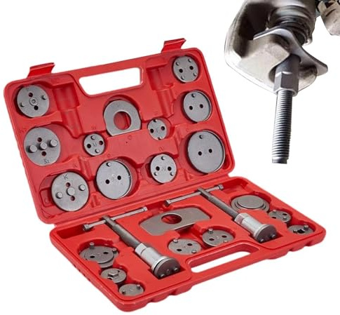 Bremskolbenrücksteller – Universal Set | Bremskolben Rücksteller Werkzeug – Scheibenbremse Bremssattel Drücker – Für Bremsbeläge Wechsel Kfz Werkzeug Carbonstahl Montagezubehör