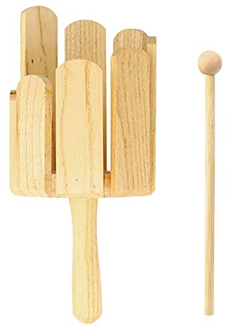 Orff Holz - Perkussionsinstrument, Hölzerne Mehrton - Musikröhren für frühe musikalische Bildung, mit Schlagstab, für Kinder, Kindergarten und Musikunterricht