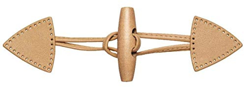 Prym 417712 Knebelverschluss 15 x 5 cm beige