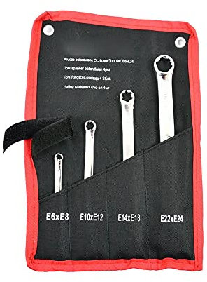 LED LEDS Serie chiavi combinata torx femmina serie 4 pezzi E6 E8 E10 E12 E14 E18 E20 E24