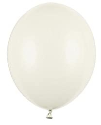 100 extra starke Ballons Luftballons Dekoration für Luft und Helium - CREME