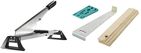 Wolfcraft 6937000 Taglierina LC 600 per Laminato & 6931000 Set per la posa