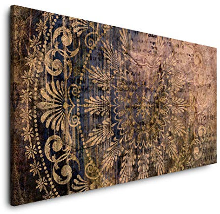 Paul Sinus Abstrakt120x 60cm Panorama Leinwand Bild XXL Format Wandbilder Wohnzimmer Wohnung Deko Kunstdrucke