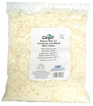 Mouldmaster 750g Nature C1 Container and Melts Soy Wax Flakes, C102