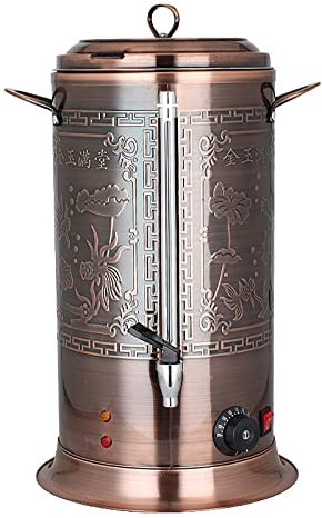 NADAENQ 304 Acier Inoxydable Sterilisateur Electrique Bocaux, Distributeur De Boissons pour Le Thé À l'eau Chaude Thé Juice Café Jus d'accueil Usage De La Soirée, Style Rétro,A,21L