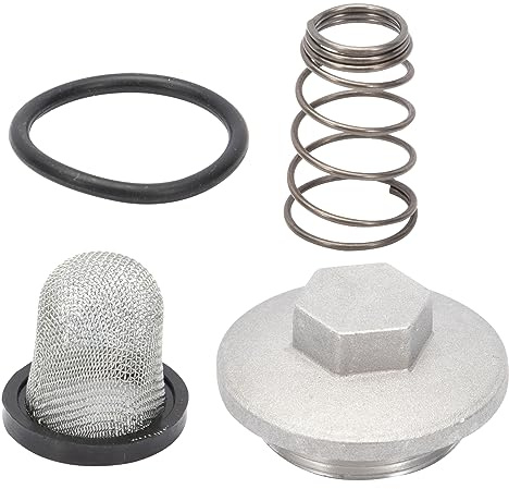 Konuooer Moto Scooter Bouchon Vidange pour 50-150cc GY6 Baotian Benzhou Znen Taotao D'huile Moteur Complet Joint Torique + Filtre + Ressort Moto Set d'accessoires