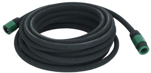 vidaXL Tubo di Irrigazione da Giardino Nero 0,6 10 m in Gomma